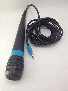 ORIGINAL SINGSTAR WIRED MICROPHONE-BLUE