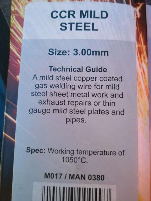 MATWELD CCR Mild Steel Rods (BARE) M017 (6X12 Pieces)
