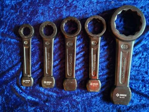 5X GROZ Ring Ended  Slogging Spanners - SOLD TOGETHER