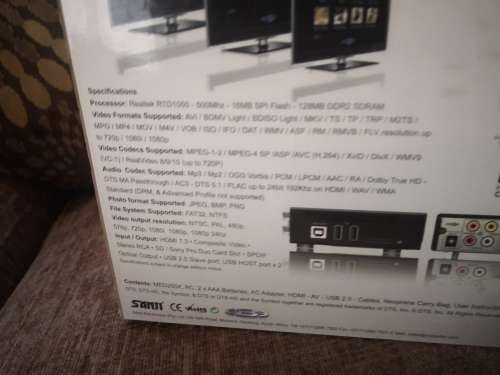 MEDE8ER MED250X MEDIA PLAYER WITH 500 GB HARD DRIVE