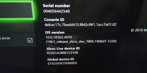XBOX ONE 500GB CONSOLE ONLY