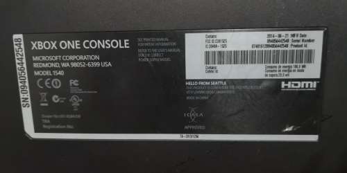 XBOX ONE 500GB CONSOLE ONLY