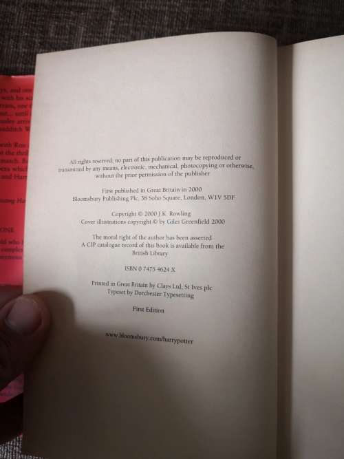 HARRY POTTER AND THE GOBLET OF FIRE BY J.K. ROWLING