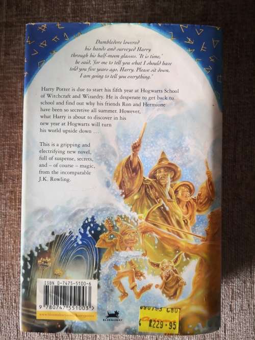 HARRY POTTER AND THE ORDER OF THE PHOENIX BY J.K. ROWLING