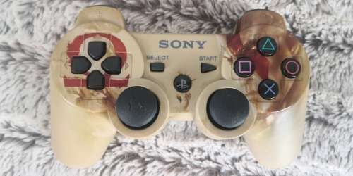 GENUINE PLAYSTATION 3 DUALSHOCK WIRELESS CONTROLLER (GOLD/GOD OF WAR EDITION)