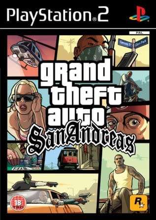 GRAND THEFT AUTO SAN ANDREAS PS2 GAME