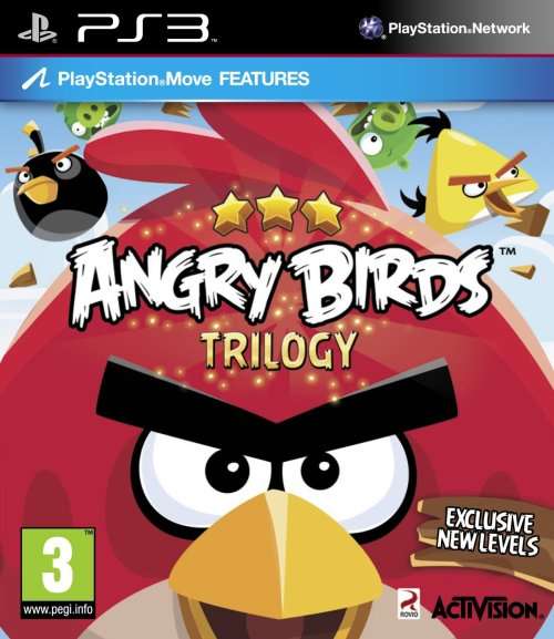 ANGRY BIRDS TRILOGY PS3 GAME - MOVE COMPATIBLE