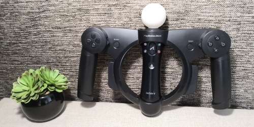 Genuine Sony Ps3 Move Racing Wheel + motion controller