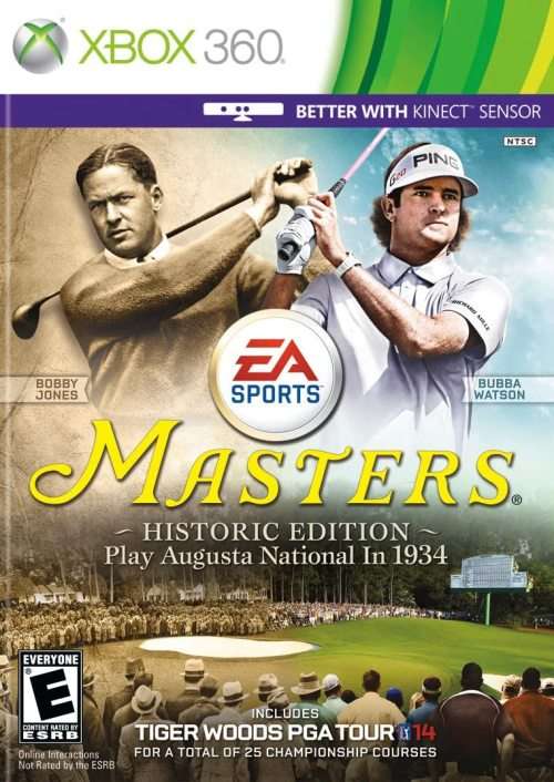 TIGER WOODS 14: MASTERS - HISTORIC EDITION XBOX 360 GAME - KINECT COMPATIBLE!