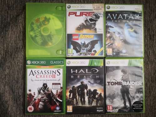 XBOX 360  CONSOLE WITH 7 GAMES