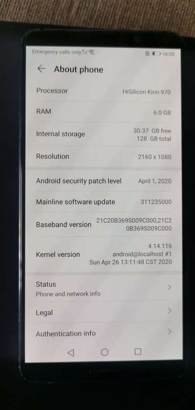 Huawei Mate 10 Pro 128GB Dual Sim