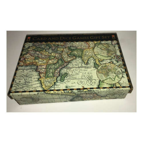 Robert Frederick Limited World Map Card and Dice Games Gift Set N A C Bathe