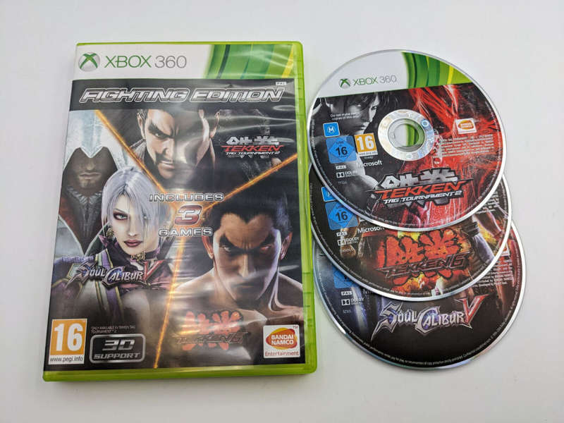 Fighting Edition Xbox 360 game (Tekken 6, Tekken Tag Tournament 2 and Soul Calibur 5)