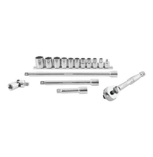 MASTERCRAFT 16 PIECE 3/8" DRIVE METRIC SOCKET SET-BRAND NEW!