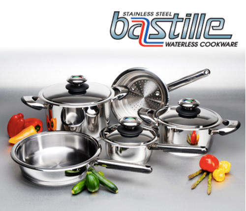 BASTILLE WATERLESS 8 PIECE COOKWARE SET