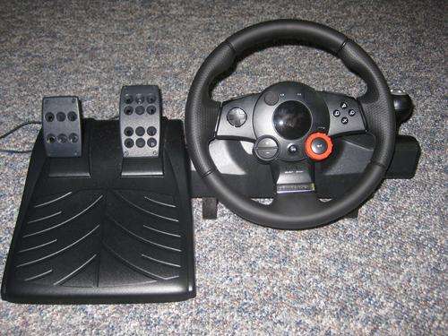 LOGITECH DRIVING FORCE GT RACING WHEEL  FOR PS3 CONSOLES+ FOR PC -FREE SHIPPING!!!
