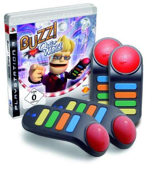 BUZZ QUIZ TV PS3 GAME WITH WIRELESS BUZZERS  - IN STOCK - READY FOR DISPATCH