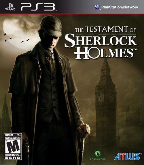 THE TESTAMENT OF SHERLOCK HOLMES PS3 GAME