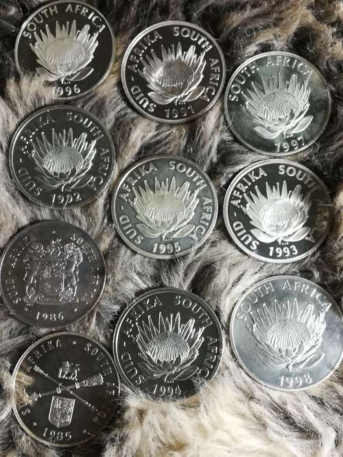 Protea Silver R1 X 10. Rare and Collectibles!