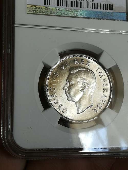 1939 2 Shilling!! AU58!! NGC! On Snap Friday Auction!! Very rare in any condition!!