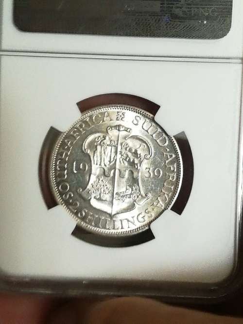 1939 2 Shilling!! AU58!! NGC! On Snap Friday Auction!! Very rare in any condition!!