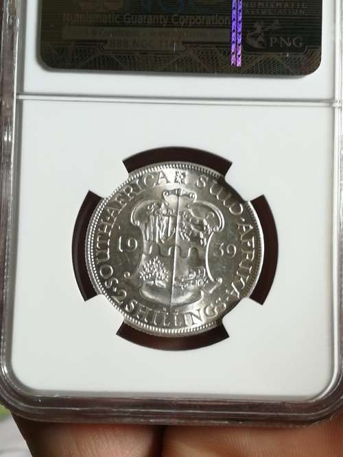 1939 2 Shilling!! AU58!! NGC! On Snap Friday Auction!! Very rare in any condition!!