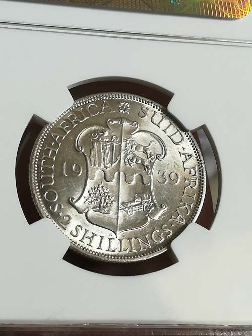 1939 2 Shilling!! AU58!! NGC! On Snap Friday Auction!! Very rare in any condition!!