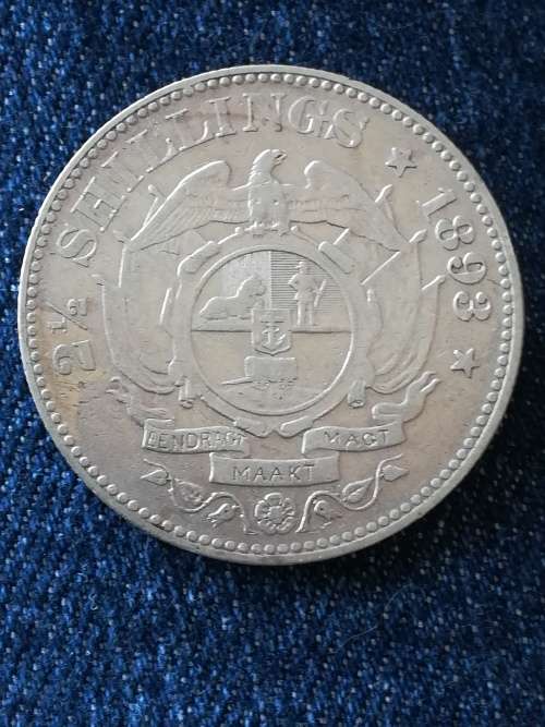 1893 Two 1/2 Shilling!!Ultra rare in any condition!!Crazy Wednesday auction!!
