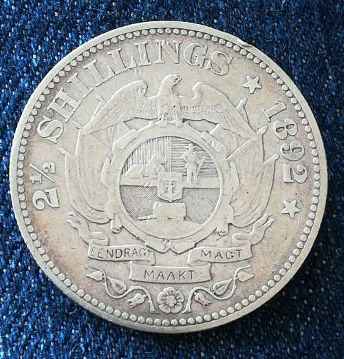 1892 Two 1/2 Shilling!!Ultra Rare!! Starting at R1Crazy Wednesday auction!!