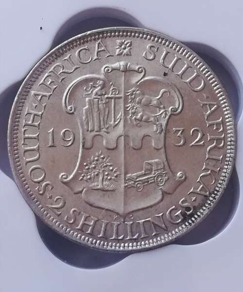 1932 2Shilling!! Very rare!! Extremely good condition!!Weekend Auction!!