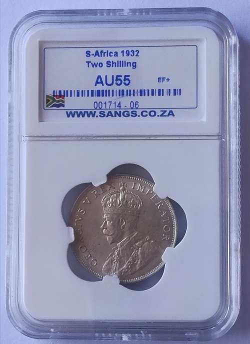 1932 2Shilling!! Very rare!! Extremely good condition!!Weekend Auction!!