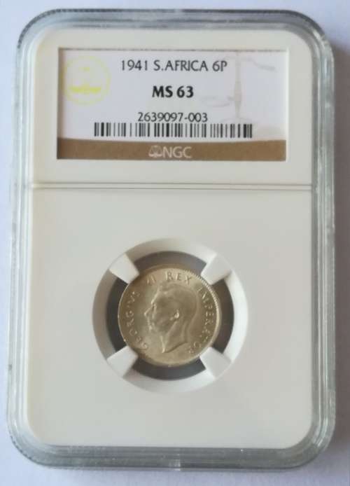 1941 6Pence!! MS63!! Thousands been melted!!Rare!! Weekend Auction!!