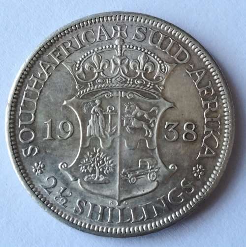 1938 2 1/2 Shilling!!Ultra rare condition!!Weekend Auction!!
