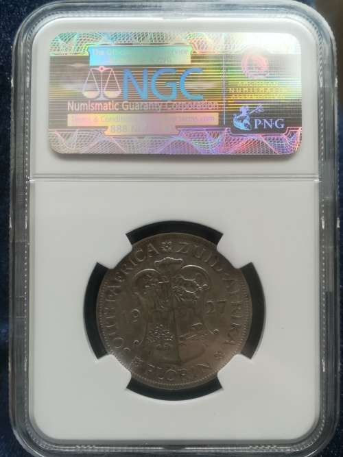 1927 Two Shilling!! Ultra Rare!! NGC Graded. Beautiful Coin!!Snap Friday Auction!!