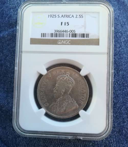 1925 2.5 Shilling!! Rarest!! Excellent Collectors Item!!