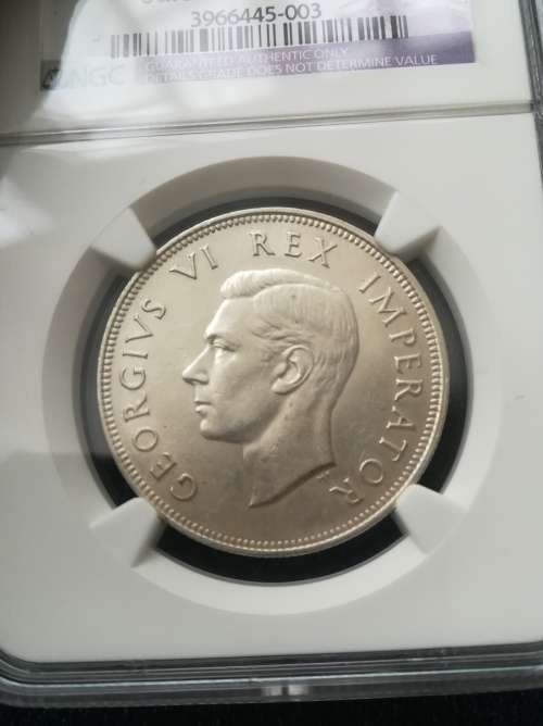 1937 2.5 Shilling!! Rare!! NGC Graded! From R1!! Excellent Collectors Item!!
