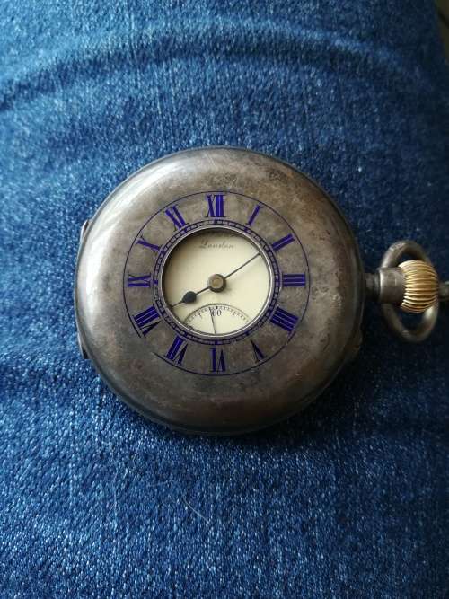 RARE!! Antique Early 1900 Silver JW. Benson, London Pocket Watch!!