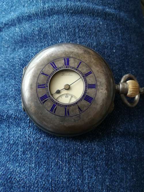 RARE!! Antique Early 1900 Silver JW. Benson, London Pocket Watch!!