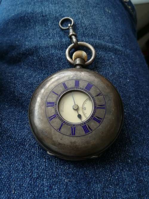 RARE!! Antique Early 1900 Silver JW. Benson, London Pocket Watch!!