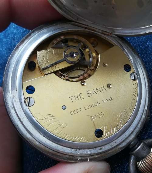 RARE!! Antique Early 1900 Silver JW. Benson, London Pocket Watch!!