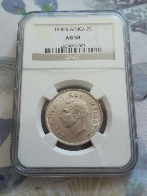 1940 Two Shilling!! Beautiful coin!! NGC Graded!!Weekend Auction from R20!!