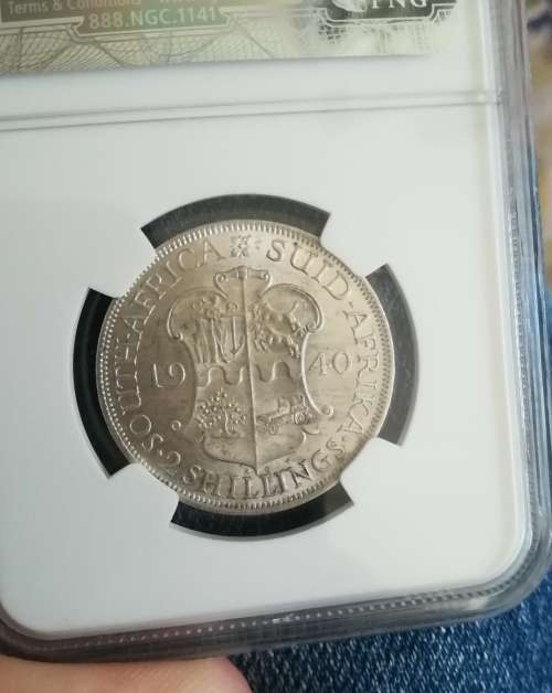 1940 Two Shilling!! Beautiful coin!! NGC Graded!!Weekend Auction from R20!!