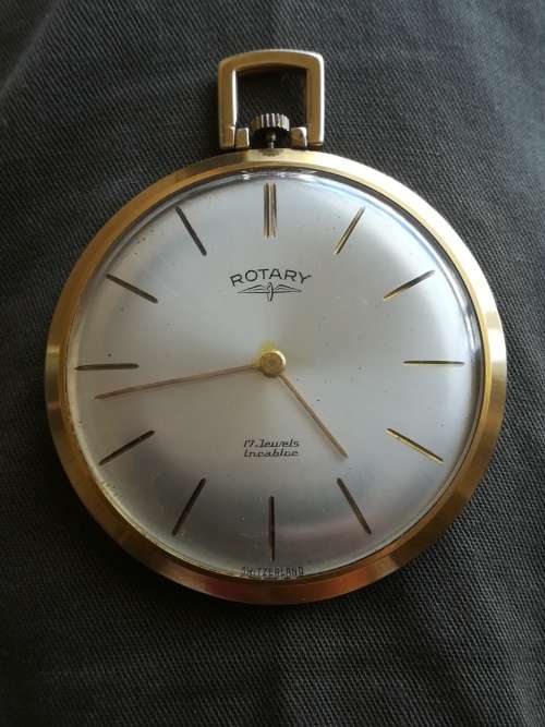 Rotary Pocket Watch!! Switzerland!! Incabloc!! Crazy Wednesday auction!!
