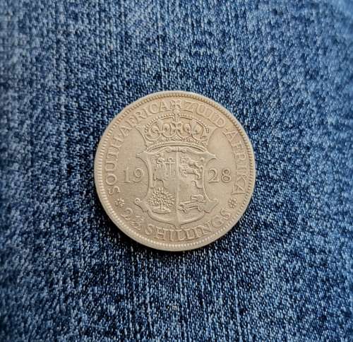 1928!! 2.1/2 Shilling!! Ultra Rare!! R1-Start!! Exellent Collectors item!!