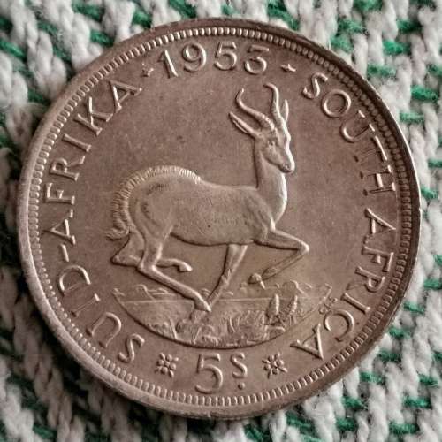 1953 5-Shilling!! *Rare!! R1-Crazy Wednesday!! Exellent Collectors item