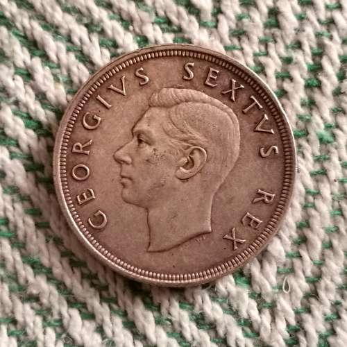 1948 5-Shilling!! RARE!!R1-Start!! Exellent Silver Collectors item!!