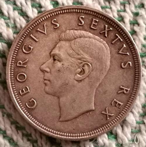 1948 5-Shilling!! RARE!!R1-Start!! Exellent Silver Collectors item!!