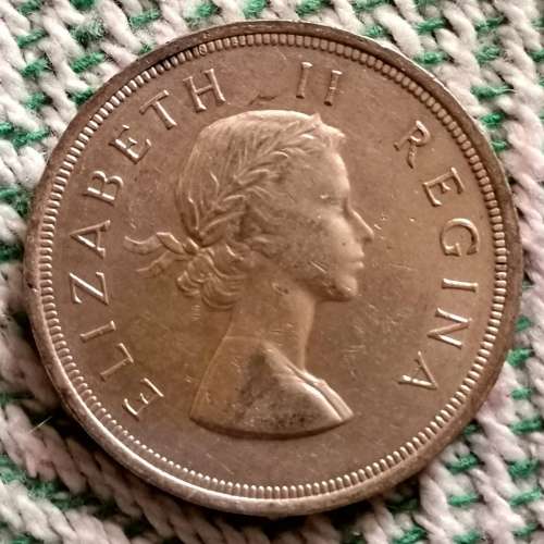 1957 (Silver)#5-Shilling!! R1-Start!! Exellent Coin!! Rare in this Condition!!
