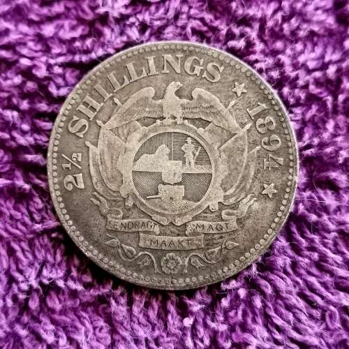 1894!! *2.1/2 Shilling*!!R1-Snap!! Ultra Rare!!Exellent Collectors item!!