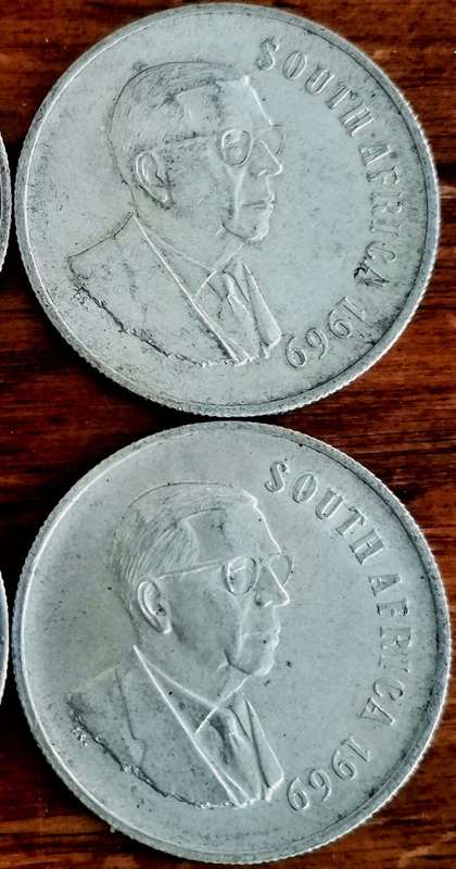 4x*Diffrent*R1-1969!!R1-Start!! Exellent Silver Collectors item!!